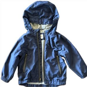 babyGap Jersey Lined Windbreaker, Navy, 2T